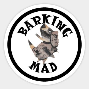 Barking Mad Sticker